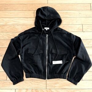 Faded Rose Hoodie SZ M NWT